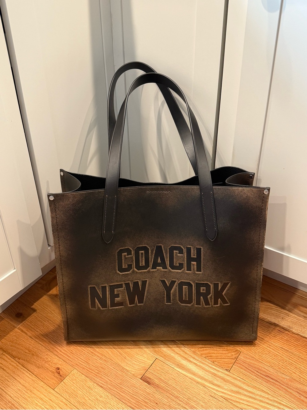 COACH XL Relay Tote in "Loved
Leather" CBF28